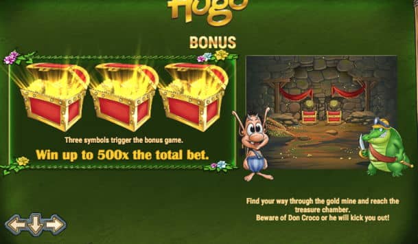 Hugo бонус Бонусный раунд в Hugo