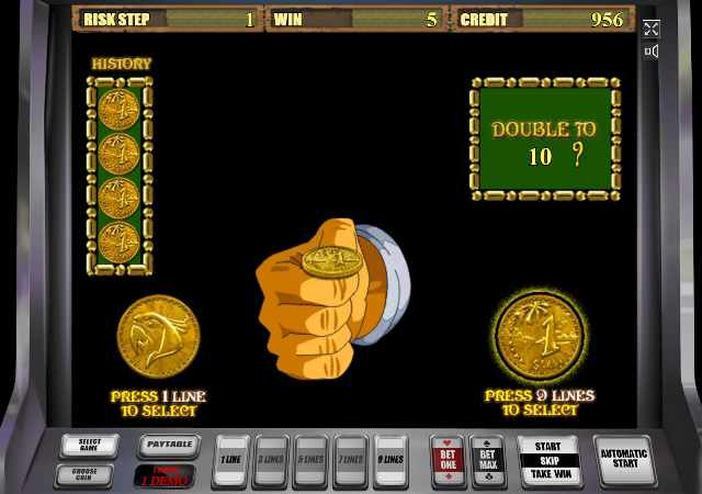 Рискованный раунд в автомате Остров Риск-игра в автомате Island